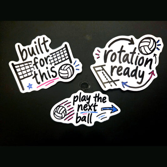 PlaySix Volleyball Sticker Pack